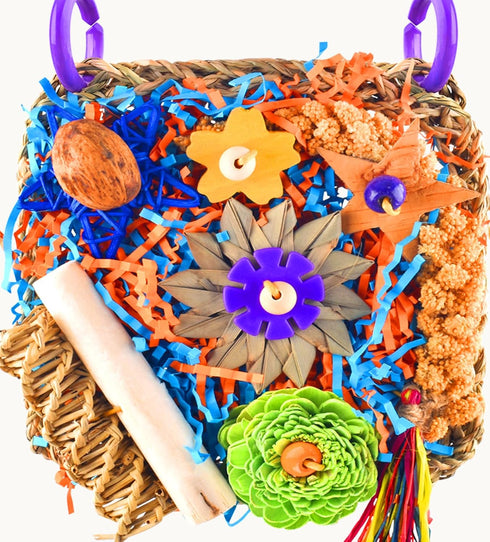 KATUMO Bird Toys, Parakeet Cockatiel Foraging Toys, Shredder Toys for Parakeet Cockatiel Conure Lovebird