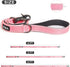 Fida 4 FT Heavy Duty Dog Leash, 2 Comfortable Padded Handles, Reflective Walking Lead for Large, Medium & Small Dogs,