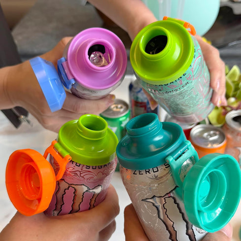 4 Pack ORIGINAL CREATOR - DIPESI Magnetic Soda Can Lids Reusable Airtight Can Covers, BPA-Free, Easy to Use, Keep
