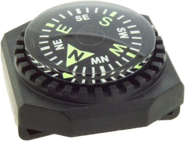 Sun Company Slip-On Wrist Compass, Easy-to-Read for Watch Band or Paracord
