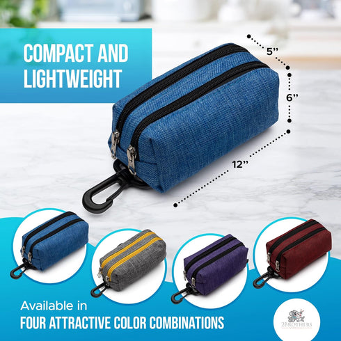 Premium Dog Poop Bag Holder for Leash - Stylish Dispenser for Easy Cleanup, Ideal for Dogs and Puppies