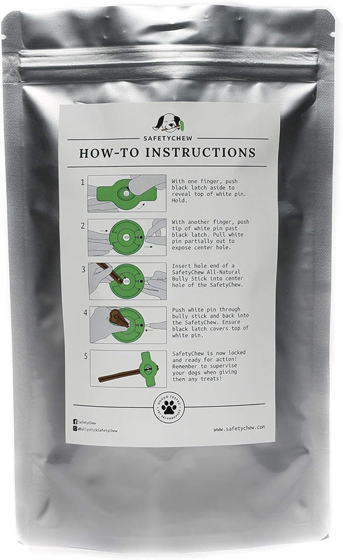 SafetyChew Starter Pack | Bully Stick Holder | All-Natural Free-Range Dog Chews Made in USA