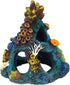 Uniclife Resin Coral Rock Mountain Cave, Fish Tank Decor Ornaments, Fish House for Betta Rest and Play