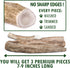 Wildeers Large Deer Antlers for Dogs - Premium Antler Chews - Made in USA, Naturally Shed, Healthy Treat - Grade A, 7-9