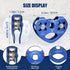 Zipline Pulley 25kn - Aluminum Stainless Steel Roller Double Tandem Trolley for 8-13mm Climbing Cable Rope