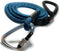 Locking Carabiner Dog Leash, Heavy Duty Rope Leash for Large & Medium Dogs, 6 Ft, Blue