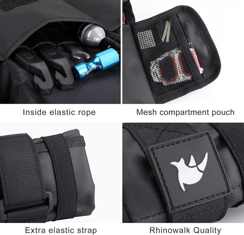 Rhinowalk Bike Saddle Bag, Under Seat Repair Tools Pouch for Mountain Road Bike Cycling Accessories