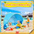UPF50+ Set Monobeach Baby Beach Tent with Beach Sand Toys Pop Up Portable Shade Pool UV Protection Sun Shelter
