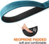 TwoEar 5FT 1IN Strong Blue Dog Leash with 2 Padded Handles for Extra Control, Reflective Lead for Small Medium Large
