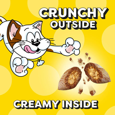 30 oz. Temptations Cat Treats Classic Crunchy and Soft Cat Treats, Savory Salmon Flavor, Tub