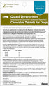 Elanco Chewable Quad Dewormer for Medium Dogs, 2 Chewable Tablets for 26-60 lbs