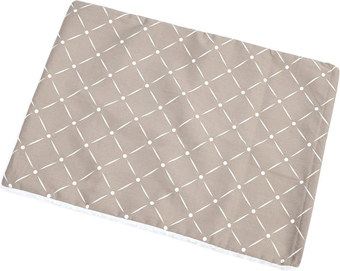 MidWest Homes for Pets Quiet Time Reversible Crate Pan Cover, 24' Mushroom Diamond/Fleece, Small