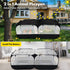 Small Animal Playpen, Portable Chicken Run Coop with Detachable Bottom and Breathable Mesh Walls, Foldable Pet