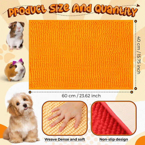 8 Mat(24x16'',Beige, Barydat Pcs Guinea Pig Cage Liner for Guinea Pig Cage Bedding Reusable Rabbit Mat Pad Washable
