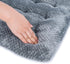 WONDER MIRACLE Fuzzy Deluxe Pet Beds, Super Plush Dog or Cat Beds, Machine Wash & Dryer Friendly (M-Grey, 22" x 30")
