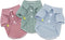 DroolingDog 3 Pack Plaid Dog Tee Shirt, Puppy Button Up Shirts, Breathable Summer T-Shirts for Small Dogs