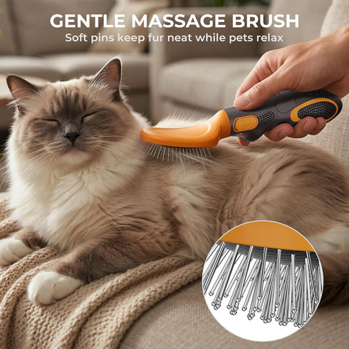 6 Set 90% Professional Deshedding Dog Brush Grooming Kit- Dog Deshedding Brush, Slicker Brushes, Undercoat Rake