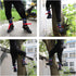 XKMT Upgraded Tree Climbing Spike Set with Safety Adjustable Belt Lanyard and Rope Rescue Gear, Blue