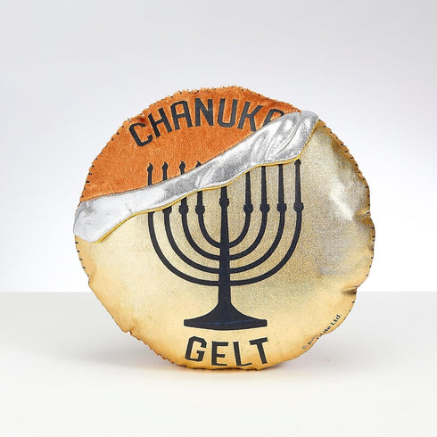 Hanukkah Gelt Coin Dog Toy, Chewdaica Oxford Material, Judaica Gifts for Dog Owners, Chanukah Décor