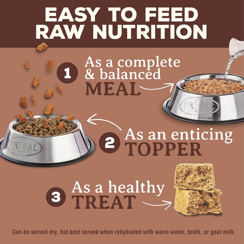 Primal Freeze Dried Dog Food Nuggets, Pork, Complete & Balanced Meal, 14 oz