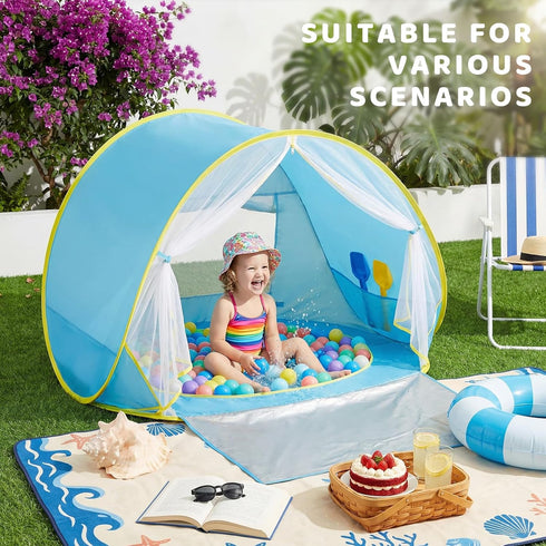 Portable Baby Beach Tent - UV Protection Sun Shelter