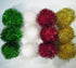Bushy Sparkle Ball Cat Toy, 24 Pack Interactive Glitter Pom Pom Balls for Kittens