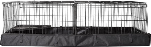 Set, 47.6"L 24.2"W 14"H, Amazon Basics Leakproof Canvas Bottom Guinea Pig Cage, Easy to Clean Small Animal Habitat