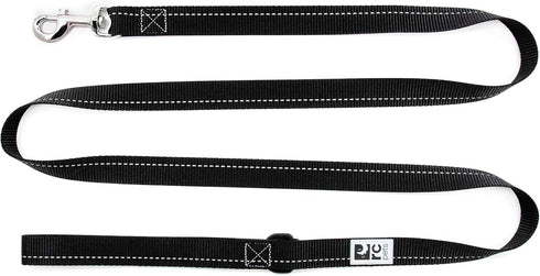 RC Pets 3/4" x 4 ft Primary Collection Dog Leash, Black