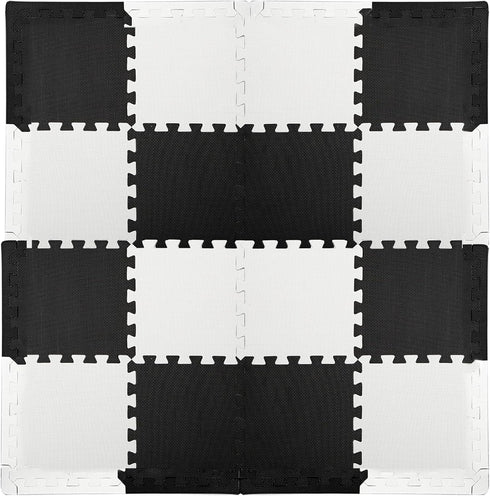 16 12" 12" 0.4" DEAYOU Tiles Interlocking Foam Mat Floor Tiles, x EVA Foam Puzzle Mat with Borders, Thick Soft