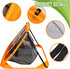 Golf Chipping Net Set with Pop Up Net, Durable Rubber Training Mat, 10 Golf Tees, 6 Practice Balls, Carry Bag