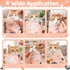 EYxsaxenk 27.6" 15lbs) Cat Grooming Wrap - Pink Self-Adhesive Cat Restraint Wrap Cutting Nails Blanket Anti-Scratch