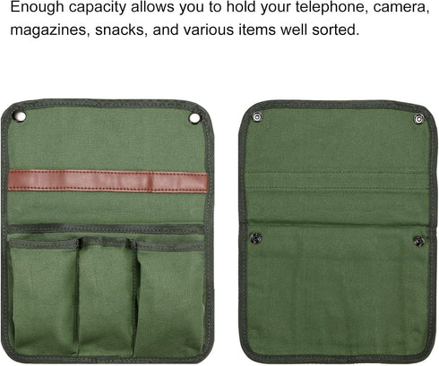 PATIKIL Chair Armrest Organizer, Outdoor Folding Chairs Arm Rest Side Magazines Snacks Bag Waterproof Storage Pouch