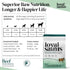 5 Oz Freeze Dried Raw Dog Food - Premium Beef Flavor with High Protein and Grain Free Dog Food for Small or Large