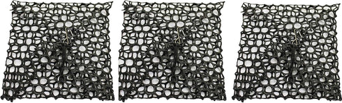 KUFA Sports Plastic Mesh Crab Bait Bag 3Pcs Combo (7"X7")