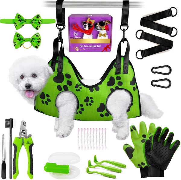 2025 16-in-1 - Dog Grooming Hammock - Dog Hanger for Nail Trimming