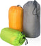 Frelaxy Stuff Sack Set 3-Pack (3L, 5L, 9L), Ultralight Ditty Bags with Dust Flap for Traveling, Hiking, Backpacking