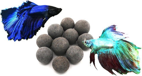 Awesome Industries Betta Tourmaline Balls Water Conditioner with Over 30 Elements, Improves Environment, Health, Color, Breeding & Survival Rate (10 Pack Regular)