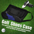 Zerone Portable Golf Shoes Bag with Pocket, Breathable Dust-Proof Storage Organiser, Unisex Zippered Shoe Bag for