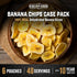 Pack 48 (6 Ready Hour Banana Chips Case Emergency Snacks, Dehydrated Fruit, Long-Term Storage, Crunchy Banana, Survival