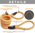 Fida 6 FT x 1/2" Durable Slip Loop Lead, Heavy Duty Comfortable Rope, No Pull Training Leash for Large Medium Dogs,