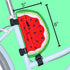 Snack! Watermelon Bike Bag Pink Bicycle Frame & Handlebar Bag with Adjustable Straps Compact Storage for E-bikes