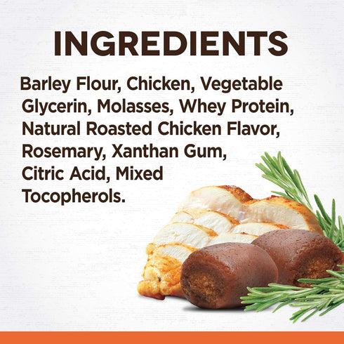 Zoe Zoë Pill Pops for Dogs, Healthy All Natural Dog Treats, Roasted Chicken with Rosemary Recipe, 3.5 oz