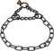 Herm Sprenger Black Stainless Steel Fur Saver Dog Collar - Medium Link Professional Training Collar (18 inches)