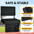 Stadium Seats with Back Support, Padded Bleacher Chairs with Back and Cushion with Shoulder Strap, Portable Folding