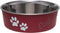 Loving Pets Bowl Bella Medium Merlot