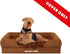 Replacement Outer Cover ONLY for The Dog's Bed, Washable Fur Fabric, Medium (Teddy Bear Brown Faux Fur)