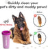 Dexas MudBuster Portable Large Dog Paw Cleaner, Fuchsia - Premium Pet Supplies and Accessories