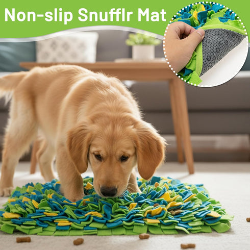 (16"*22") Snuffle Mat for Dogs, Interactive Dog Toys for Slow Feeding & Smell Training Indoor Outdoor, Enrichment Pet