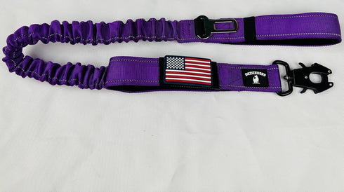 Heavy Duty Bungee Dog Leash, Reflective Training Leash for Dogs That Pull, Double Handle for Medium Dogs
