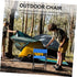 GANAZONO Foldable Outdoor Camping Chair Portable Fishing Stool Backrest Compact Lightweight Design for for Hiking